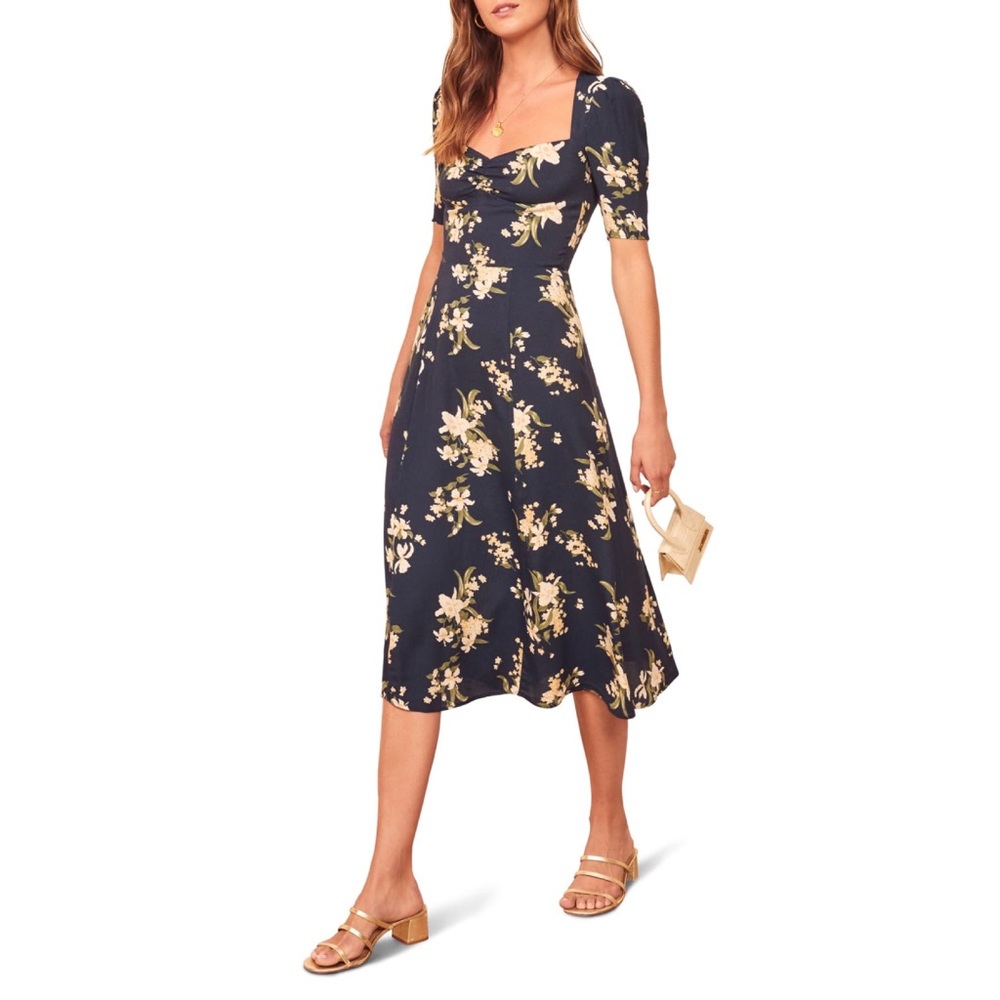 Reformation Martin Midi Dress in Yolanda Size 10